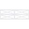 Ekena Millwork Set of Four Panels for 94 1/2"W x 32 1/4"H Farmhouse Fence Fretwork Wainscot Wall Paneling WPKP16X01X47FHF - alternate 3